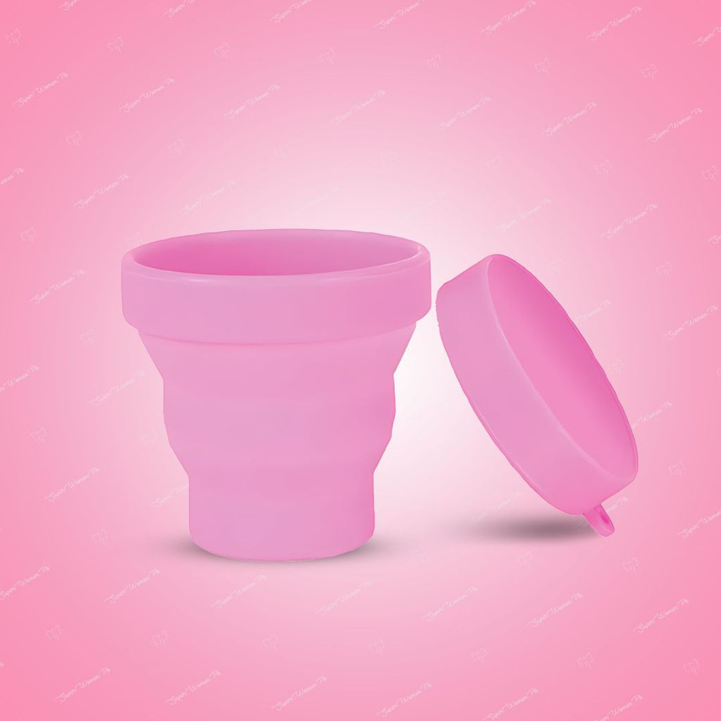 Menstrual Cup With Foldable Steriliser Container