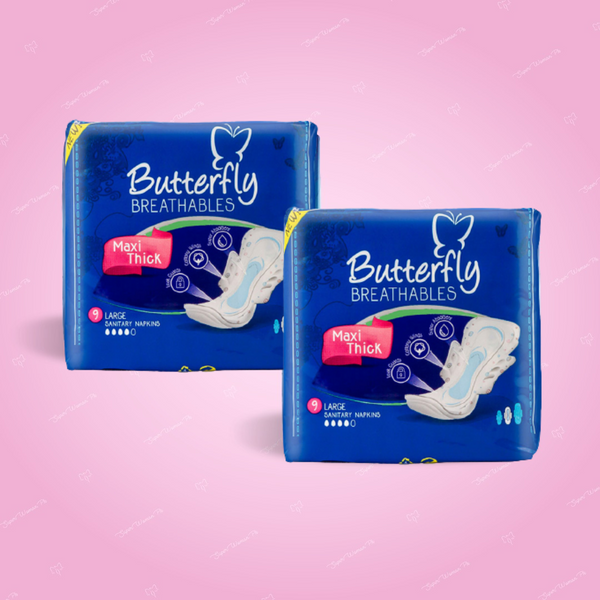 ButterFly Maxi Thick (Long 9 pcs) (Pack of 2)