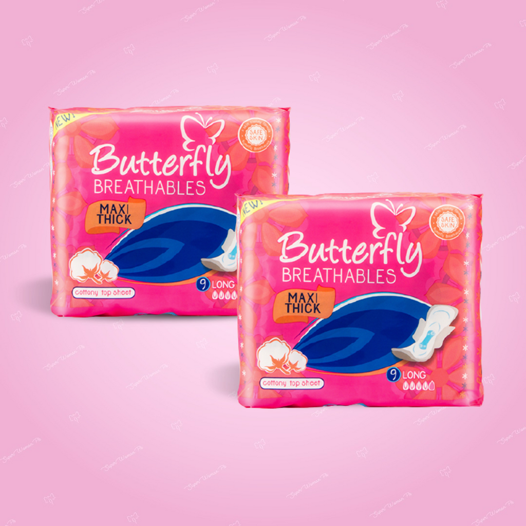 Butterfly Maxi Thick (Long) 9 Pcs (Pack of 2)