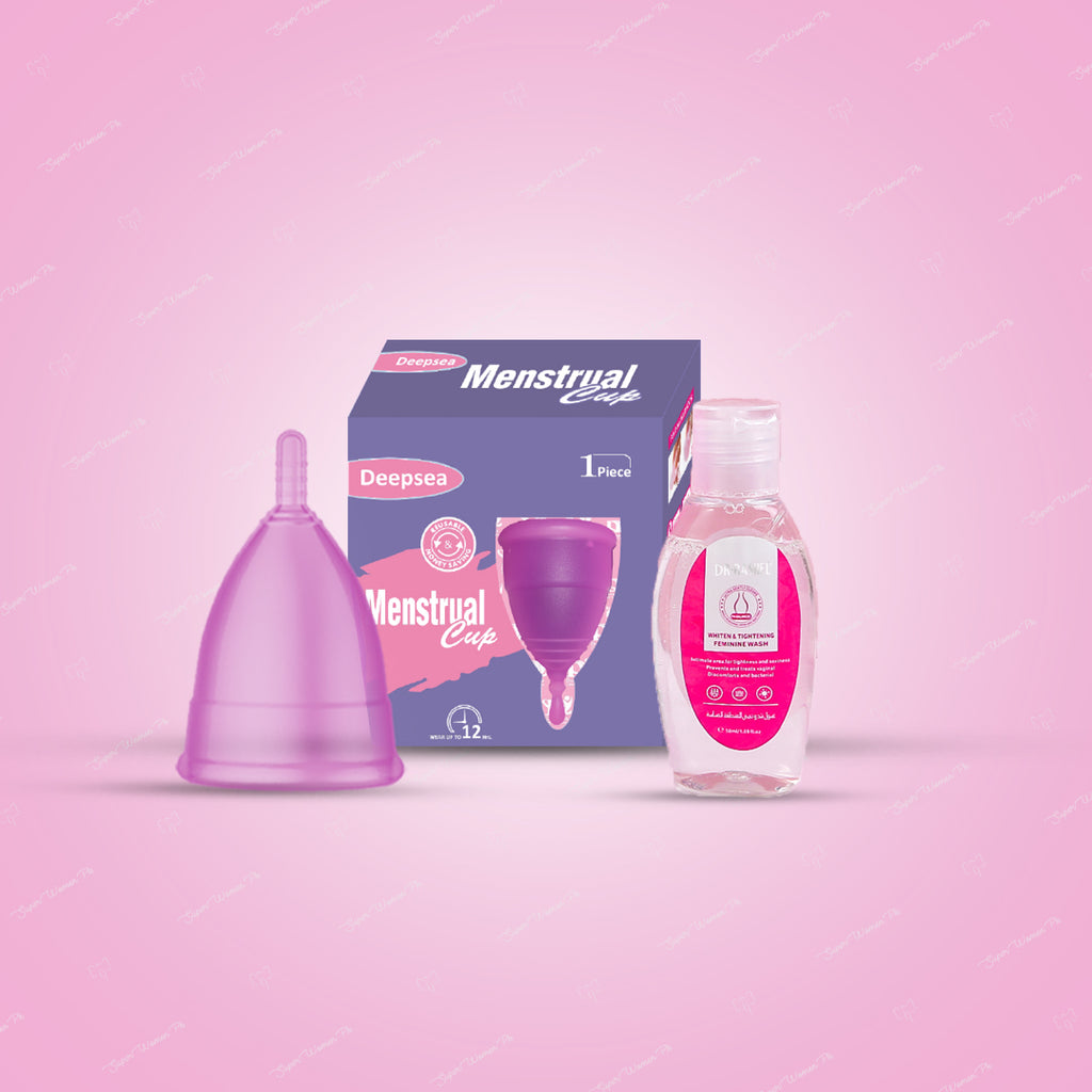 Menstrual Cup with Feminine Wash