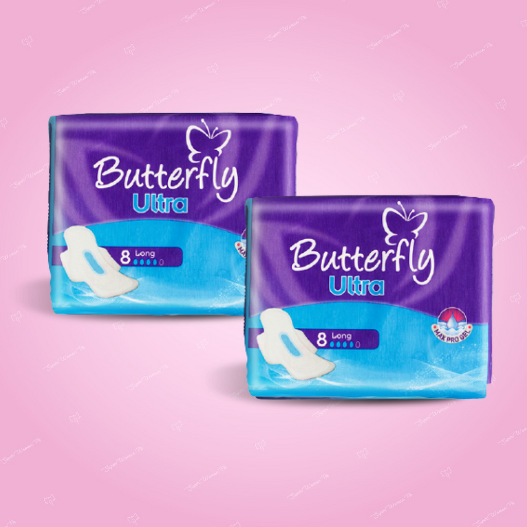 ButterFly Ultra thin (Long 8 pcs) (Pack of 2)
