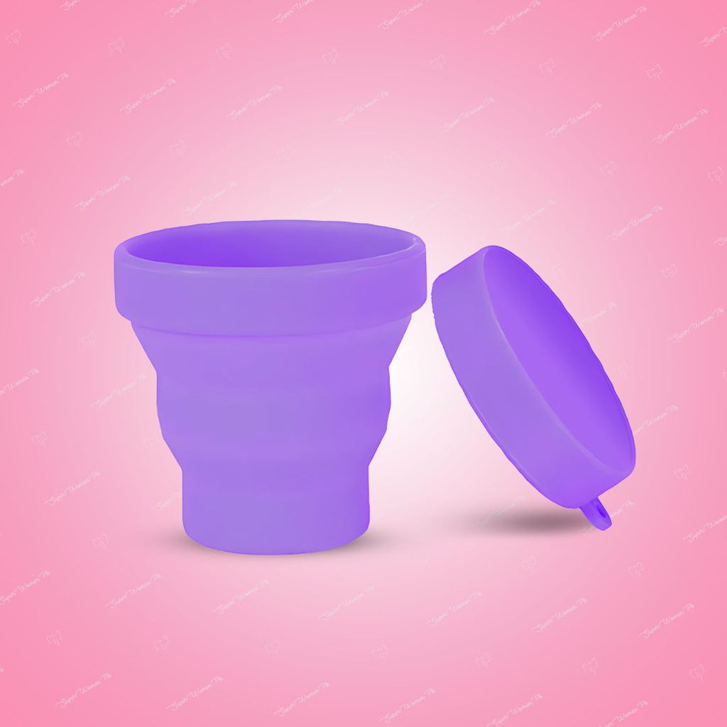 Menstrual Cup With Foldable Steriliser Container
