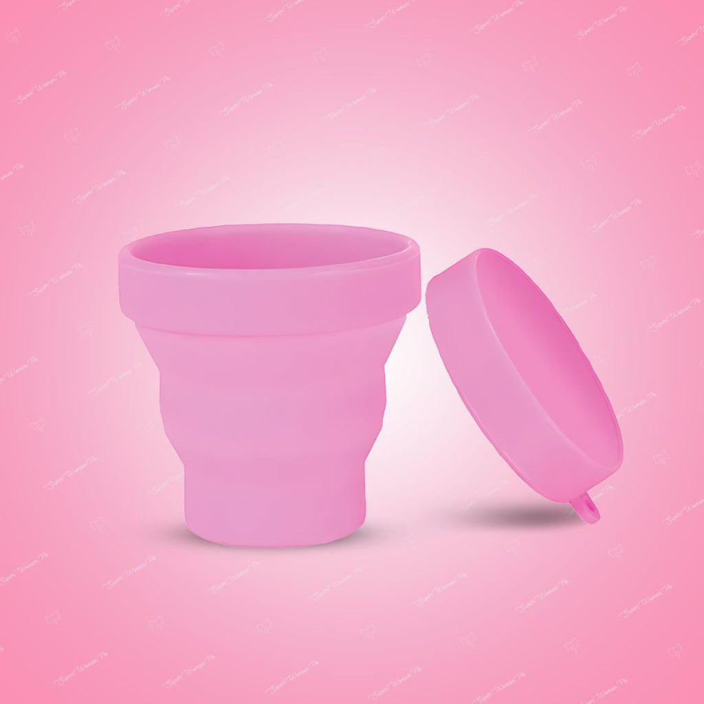 Menstrual Cup With Foldable Steriliser Container