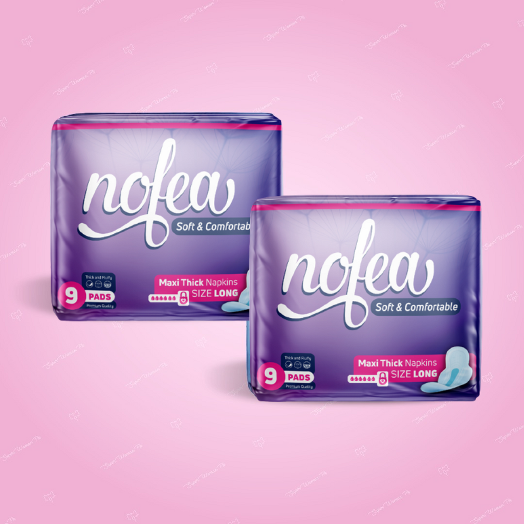 Nofea Maxi Thick Long 9 (Pack of 2)